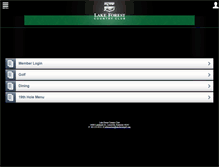 Tablet Screenshot of lakeforestgolf.com