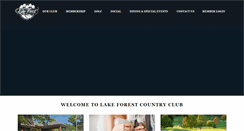 Desktop Screenshot of lakeforestgolf.org