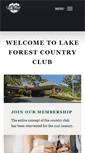 Mobile Screenshot of lakeforestgolf.org